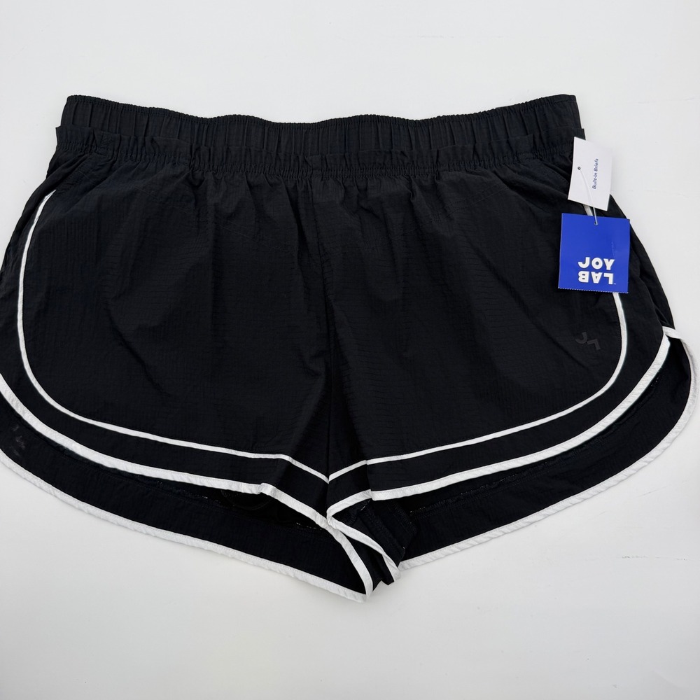 JoyLab Running Shorts Women's XL Black Built-In Brief Lined Athletic NWT 3" - Picture 1 of 8